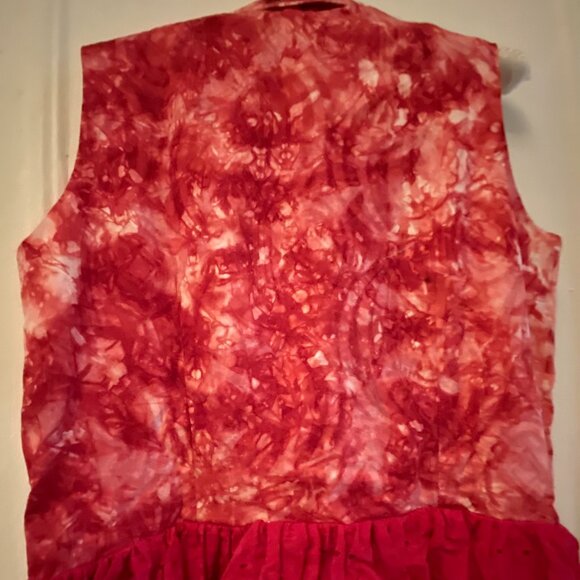 Busayo Brocade and Eyelet Lace Dress, Sz L - Picture 5 of 5